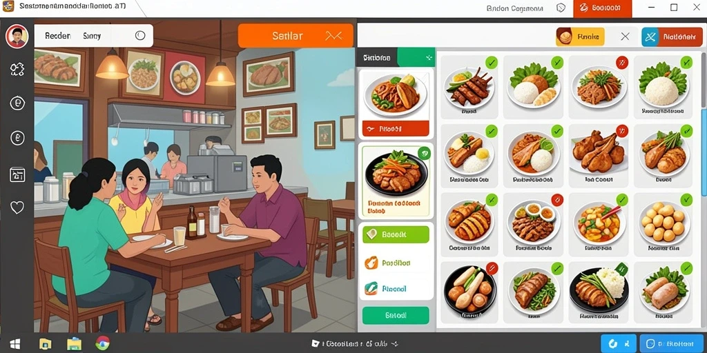 Screenshot menampilkan grafik menawan dari MODE303.