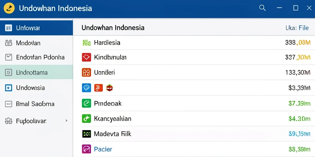 Tampilan antarmuka pengguna yang interaktif dan menarik.